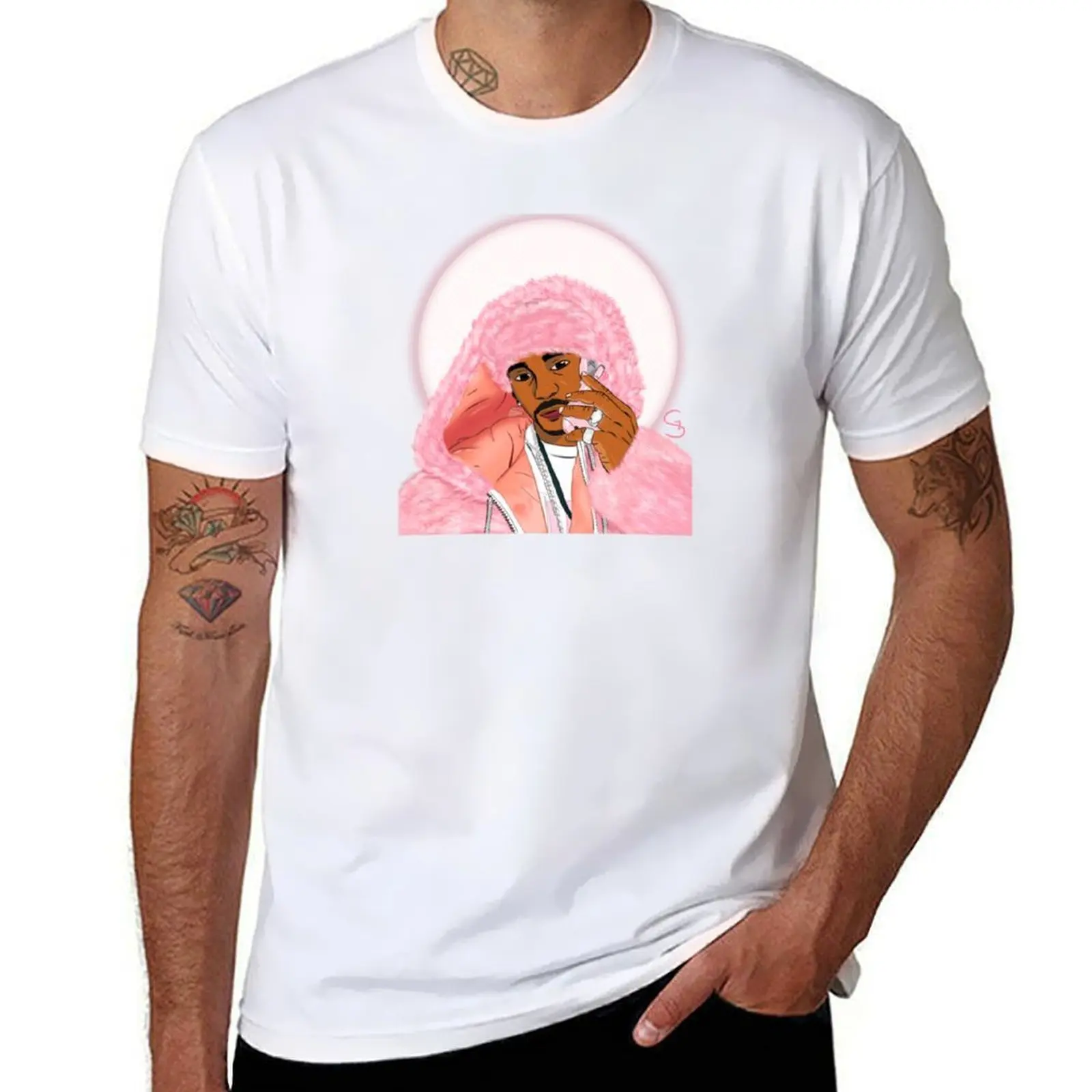 Fur Sticker Cam'Ron Pink T-Shirt Moisture Wicking Quick Dry Tee