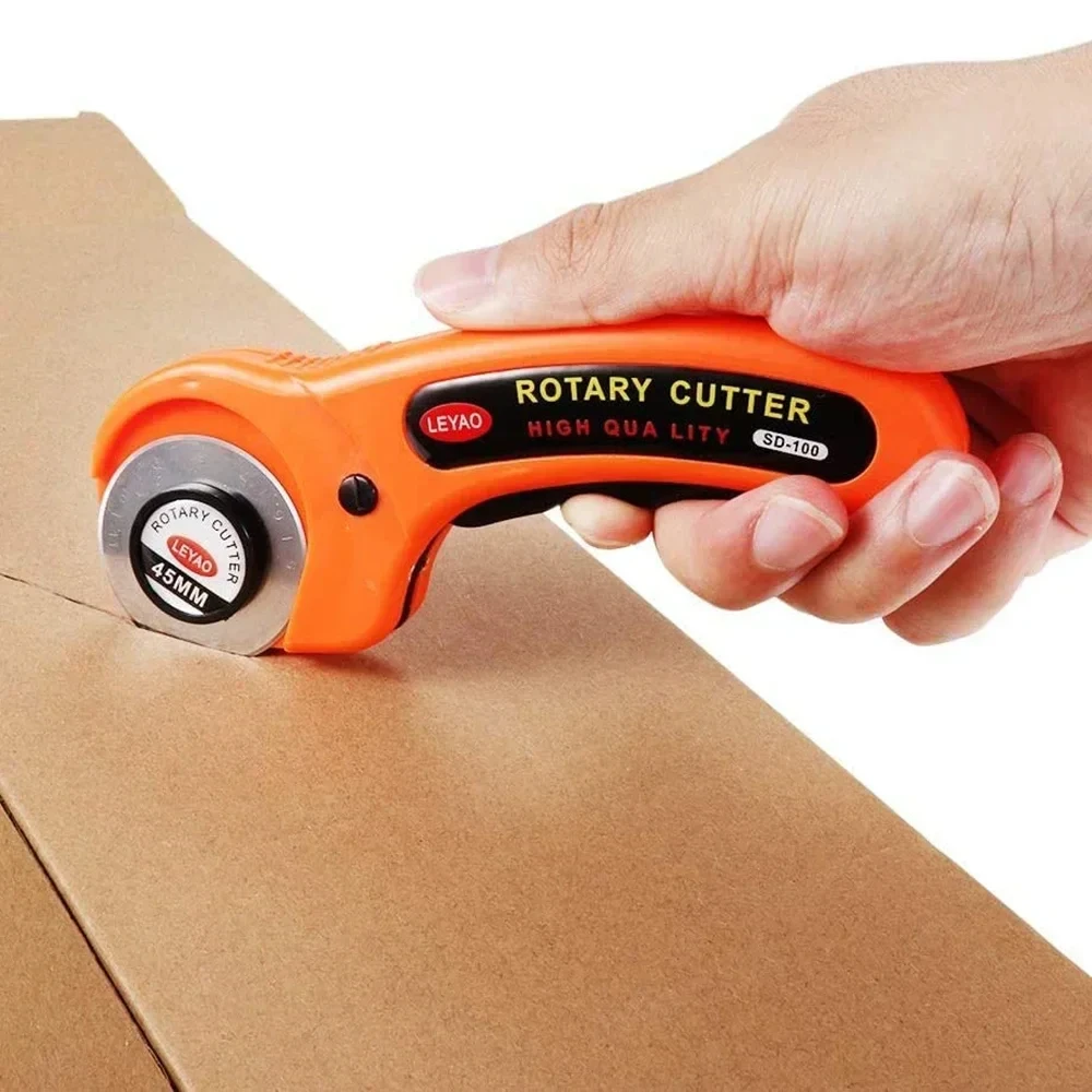 Rotary Cutter for Fabric Card Paper Sewing Quilting Roller Cutting Knife Tailor Scissors Dress Leather Clothes Making DIY Tool