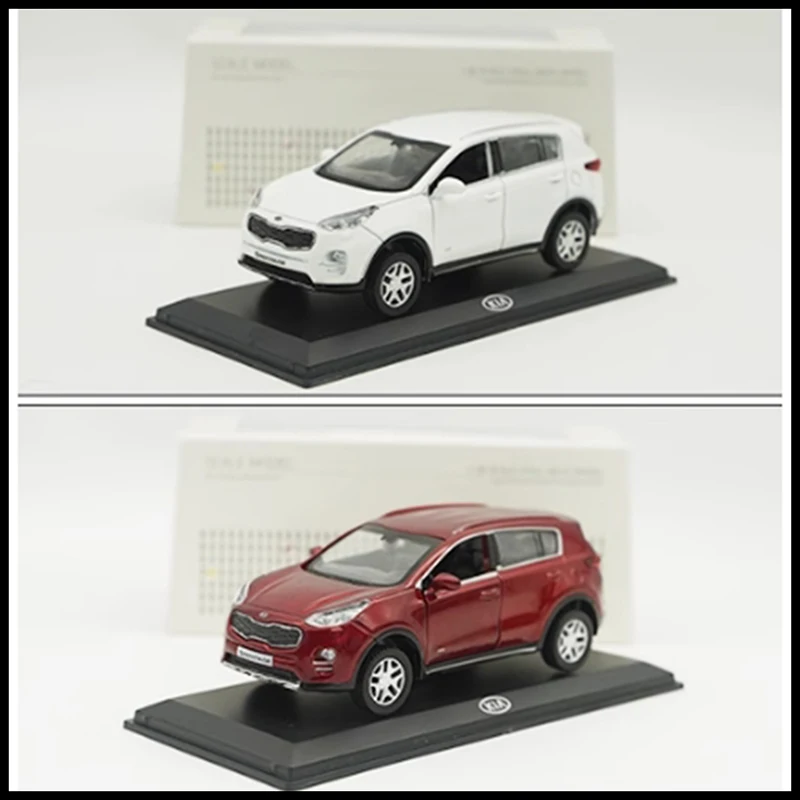

Оригинальный 1:38 KIA SPORTAGE, модель автомобиля из сплава, статическая коллекция, украшенные праздничные подарки, игрушки