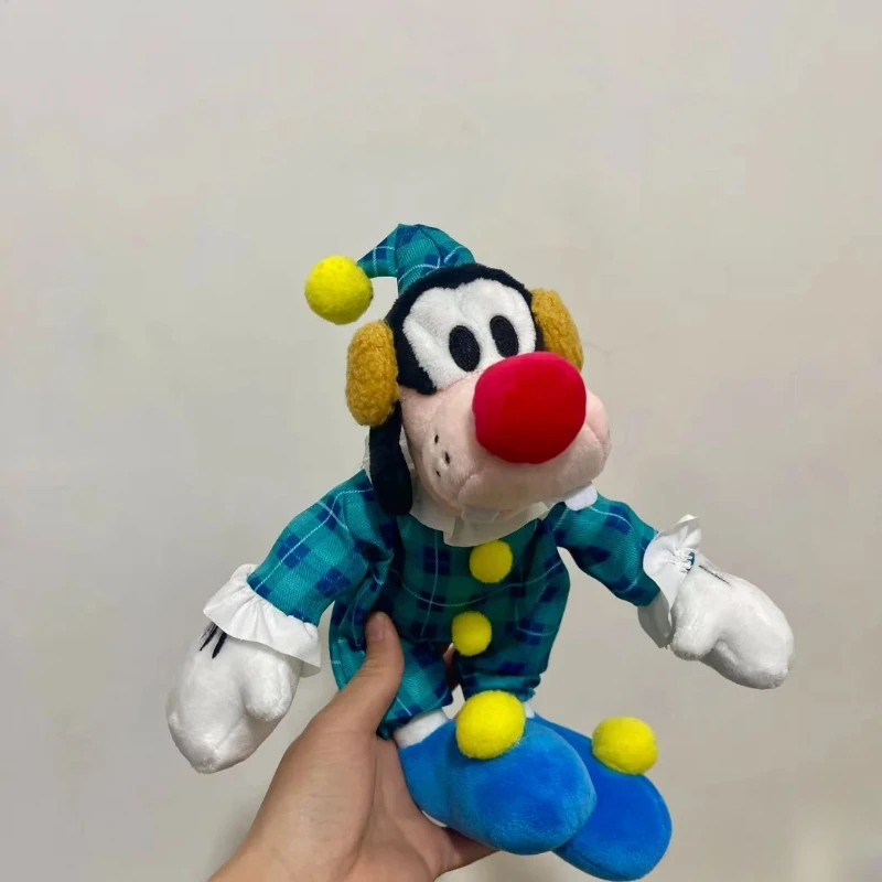 Disney Goofy Dog Clown Dress-Up, juguetes de peluche de dibujos animados, decoración de habitación, almohada, muñeca para niñas, regalos de cumpleaños y Navidad, 25cm