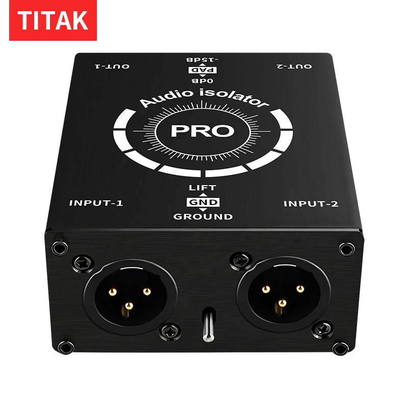 Dual Channel Audio Noise Filter Isolator Noise Suppressor for Live Broadcast Mixer Audio Signal Reducer Device