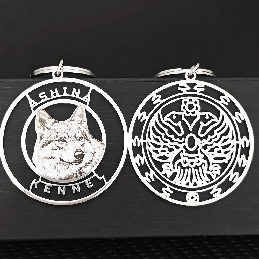 

Индивидуальные персонализированные различные узоры фотографий, изысканный простой кулон, брелок из нержавеющей стали, уникальный лучший подарок, ювелирные изделия