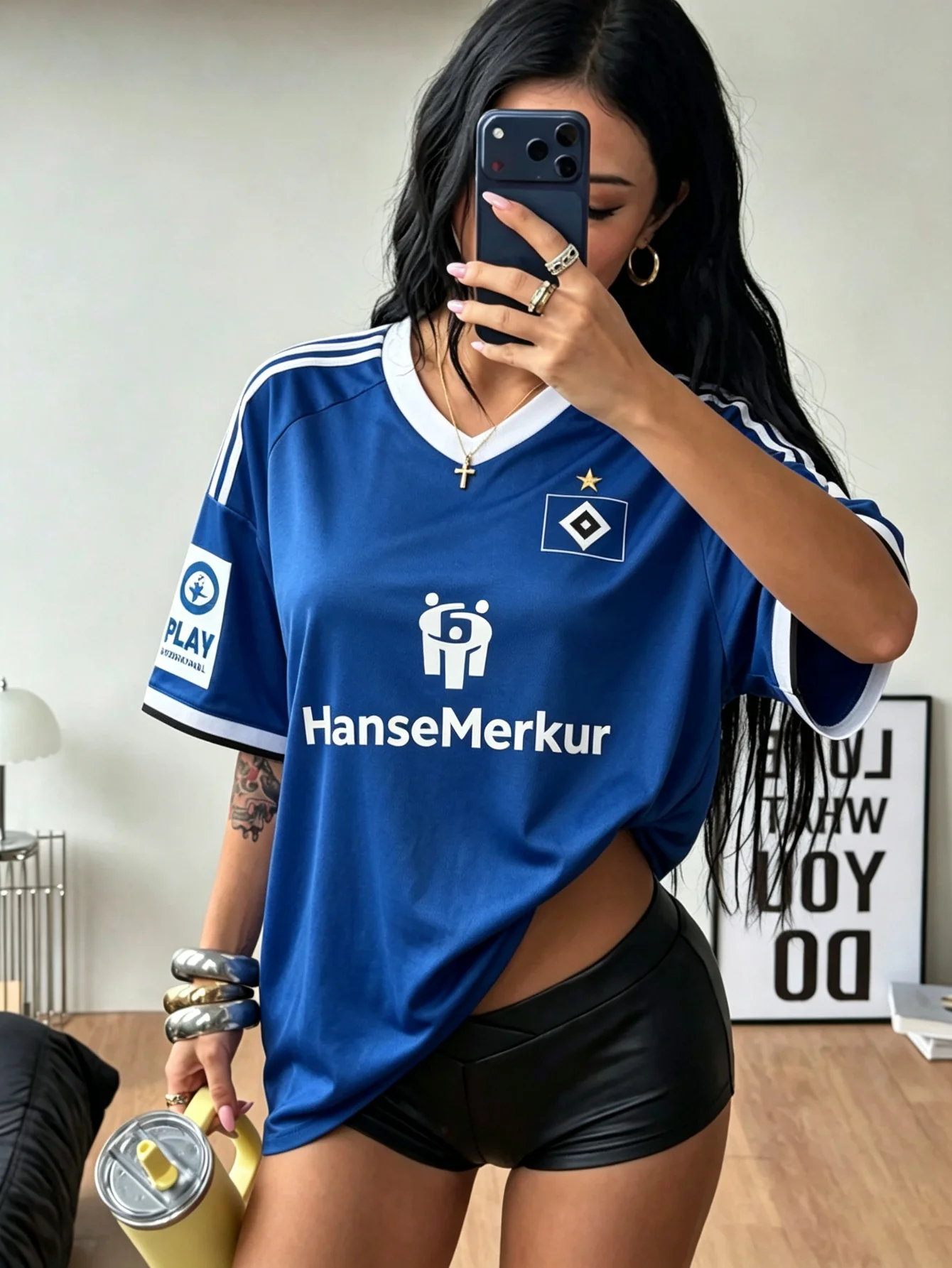 2026 Hamburger SV Football Jersey Men's Women's Summer Sports Oversize T-shirt Breathable Quick Drying Streetwear Clothing