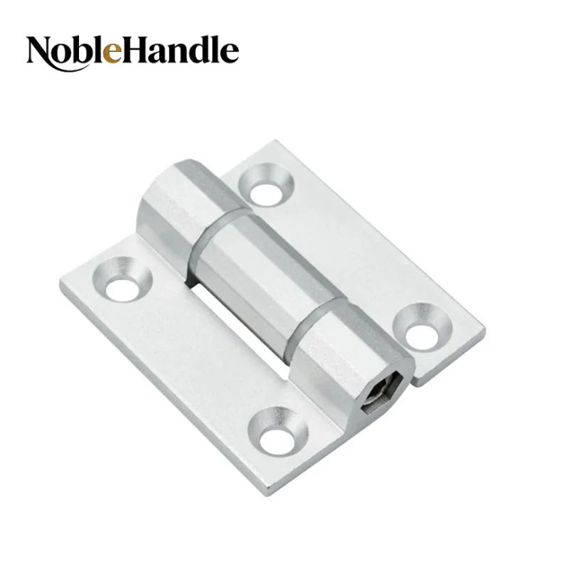 Aluminum Alloy Damping Adjustable Buffer Hinge HHPTF8‑6 Butterfly Arbitrary Stop Profile Hinge Industrial Furniture Hardware