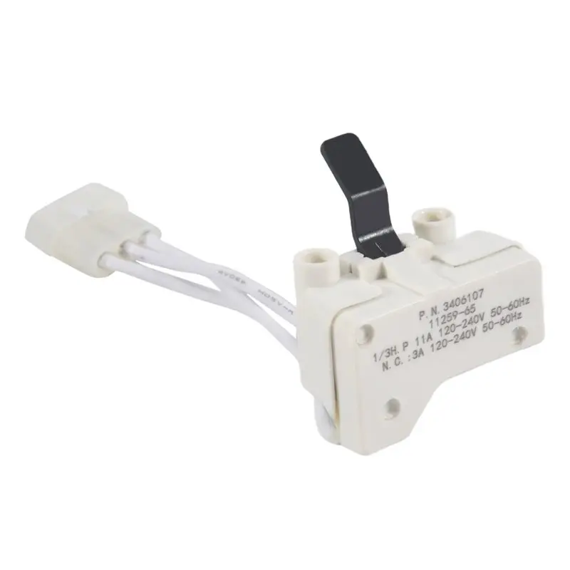 75STO-Dryer Door Switch For 3406109 3406107 Whirlpool, Kenmore, Sears, Maytag, Roper, Estate