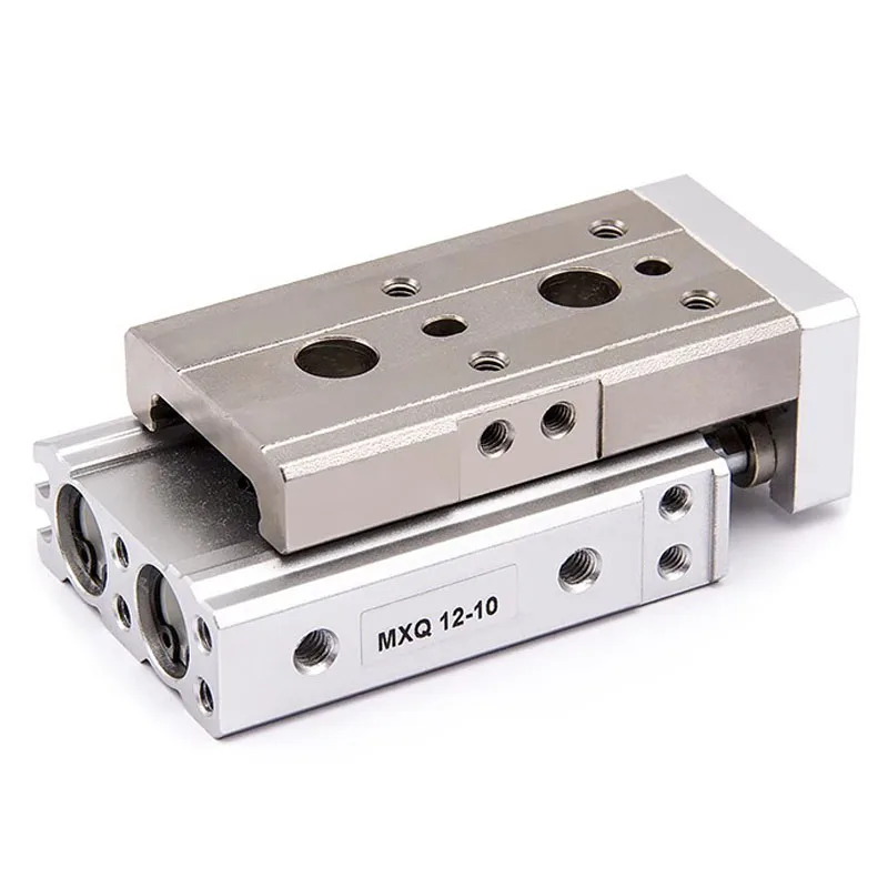 MXQ6-10 MXQ8-20 MXQ12-30 MXQ16-40 MXQ20-50 MXQ25-75 100 125 Air Pneumatic Slide Table Dual Rod Rail Slide Cylinder