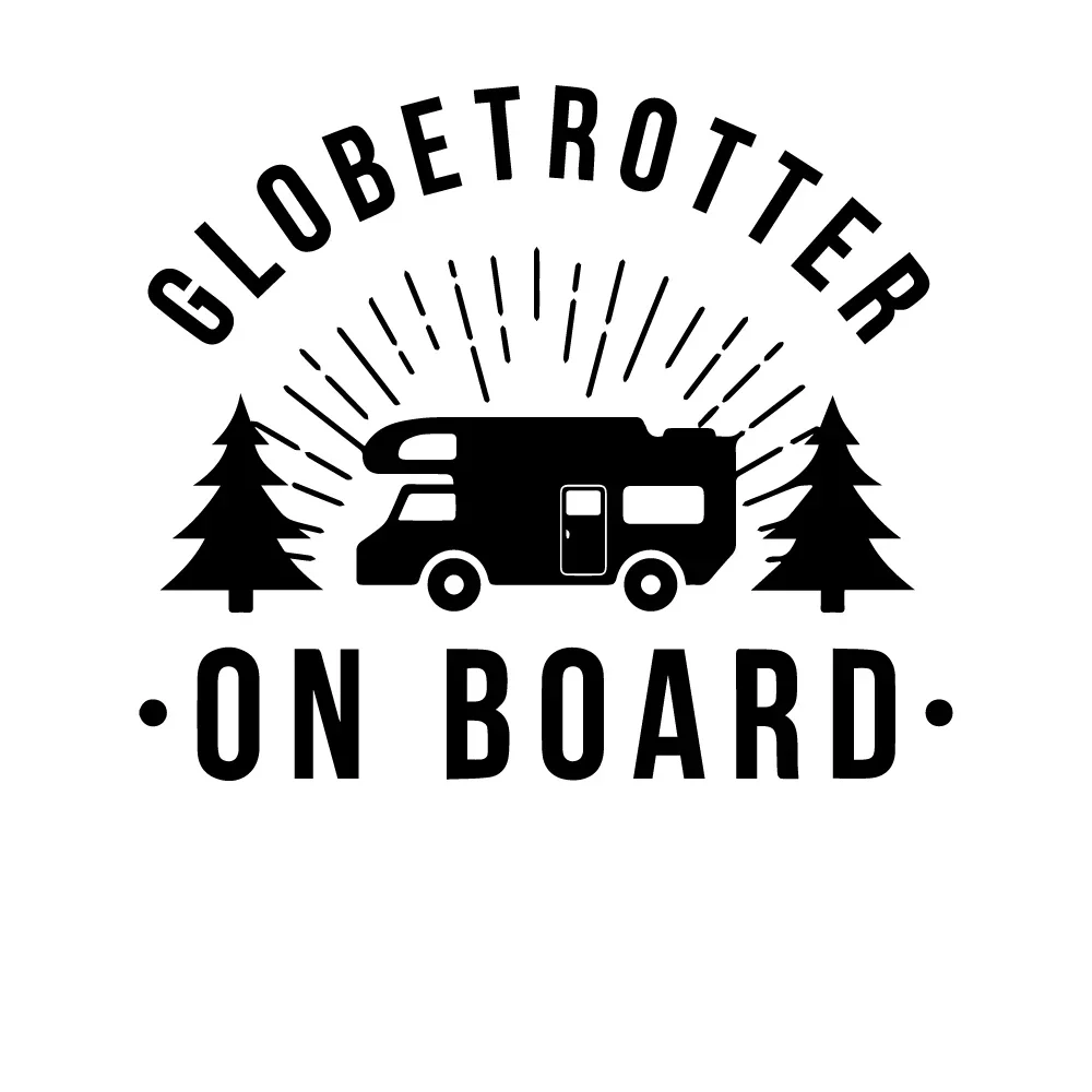 Car Stickers Caravan Accessories Creative Happy Camping Life Exterior Parts Cute, Decoration Cover Scratches Products Sticker