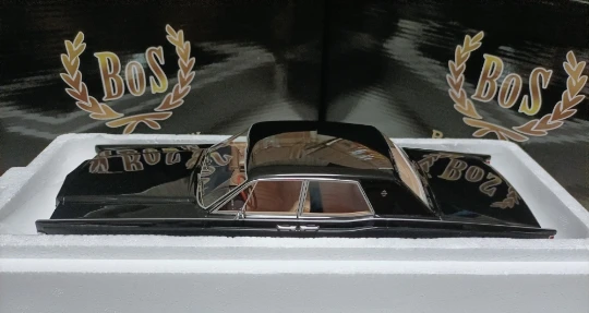 BOS 1:18 Continental 1968, schwarzes Oldtimer, Simulation, limitierte Auflage, Kunstharz, Metall, statisches Automodell, Spielzeug, Geschenk