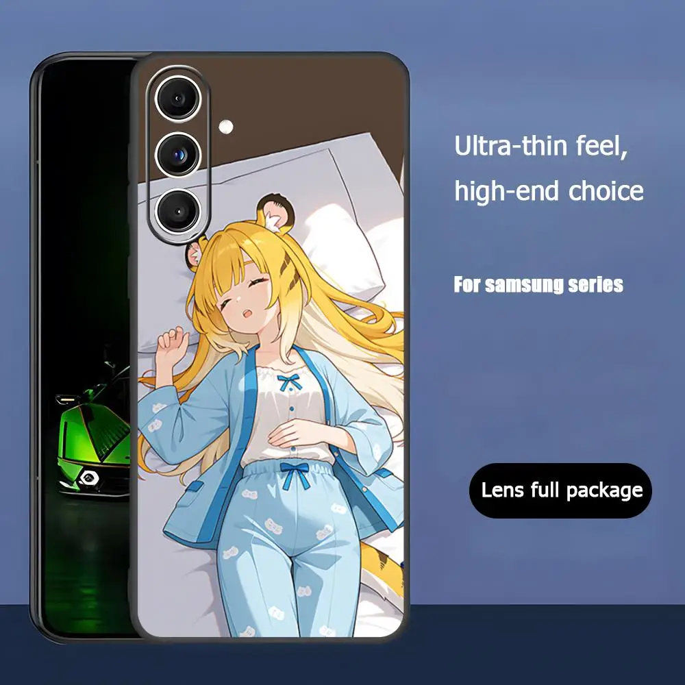 حافظة هاتف Zenless Zone Zero Ju Fufu ZZZ لهاتف سامسونج جالاكسي S25 S24 S23 S22 S21 S20 Plus Ultra Note20 Soft Black #2