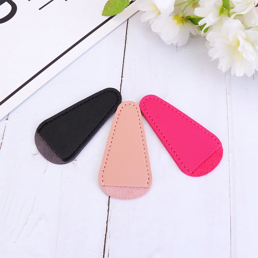 

6Pcs Scissors Protective Cover PU Material Nail Cuticle Beauty Tool Protector Black Rosy Beige Colors Protect Kids