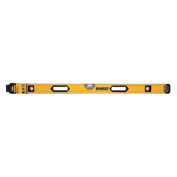 Box Beam Level, Aluminum, 48 in., Yellow