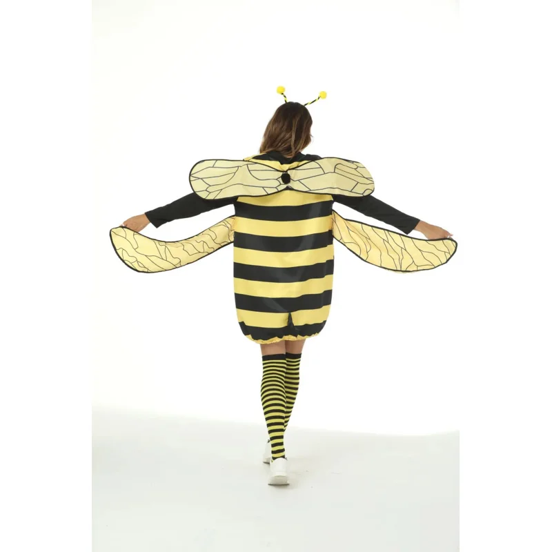 Yellow Bee Ladybug Cosplay Fantasias para adultos e crianças, Halloween Onesie, adereços de férias, roupas engraçadas de palco, mulheres e meninas