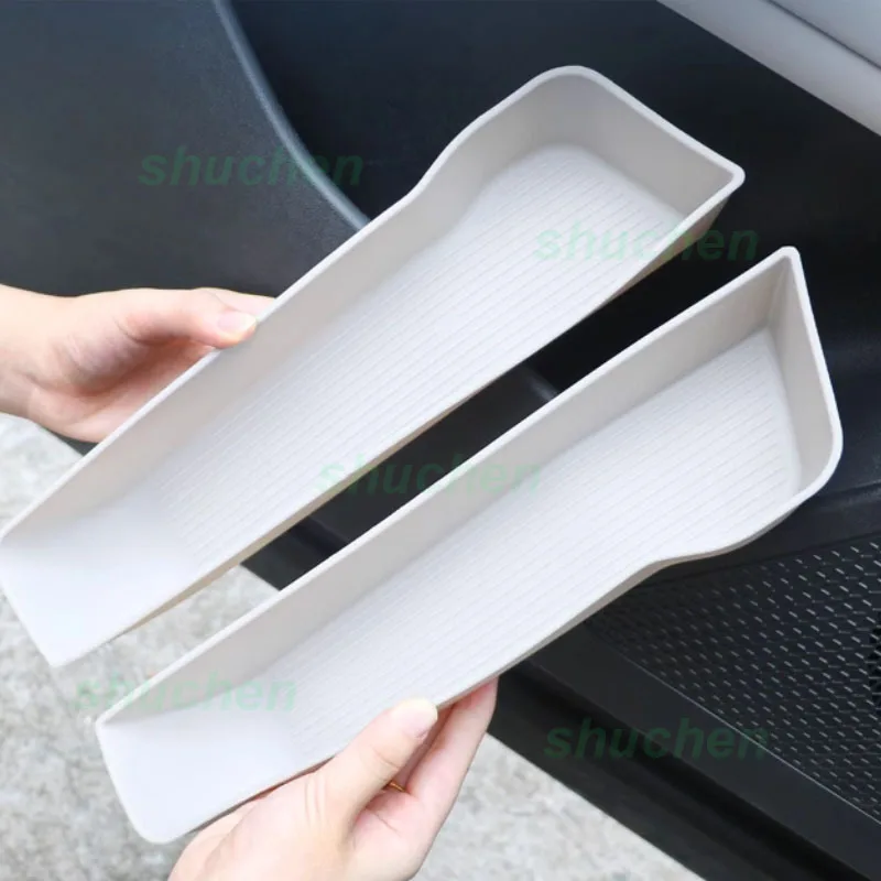 Car Door Slot Storage Box for BYD Yuan UP 2024 Car Door Hnadle Under TPE Storage Box Lift Panel Box Interior Accessories