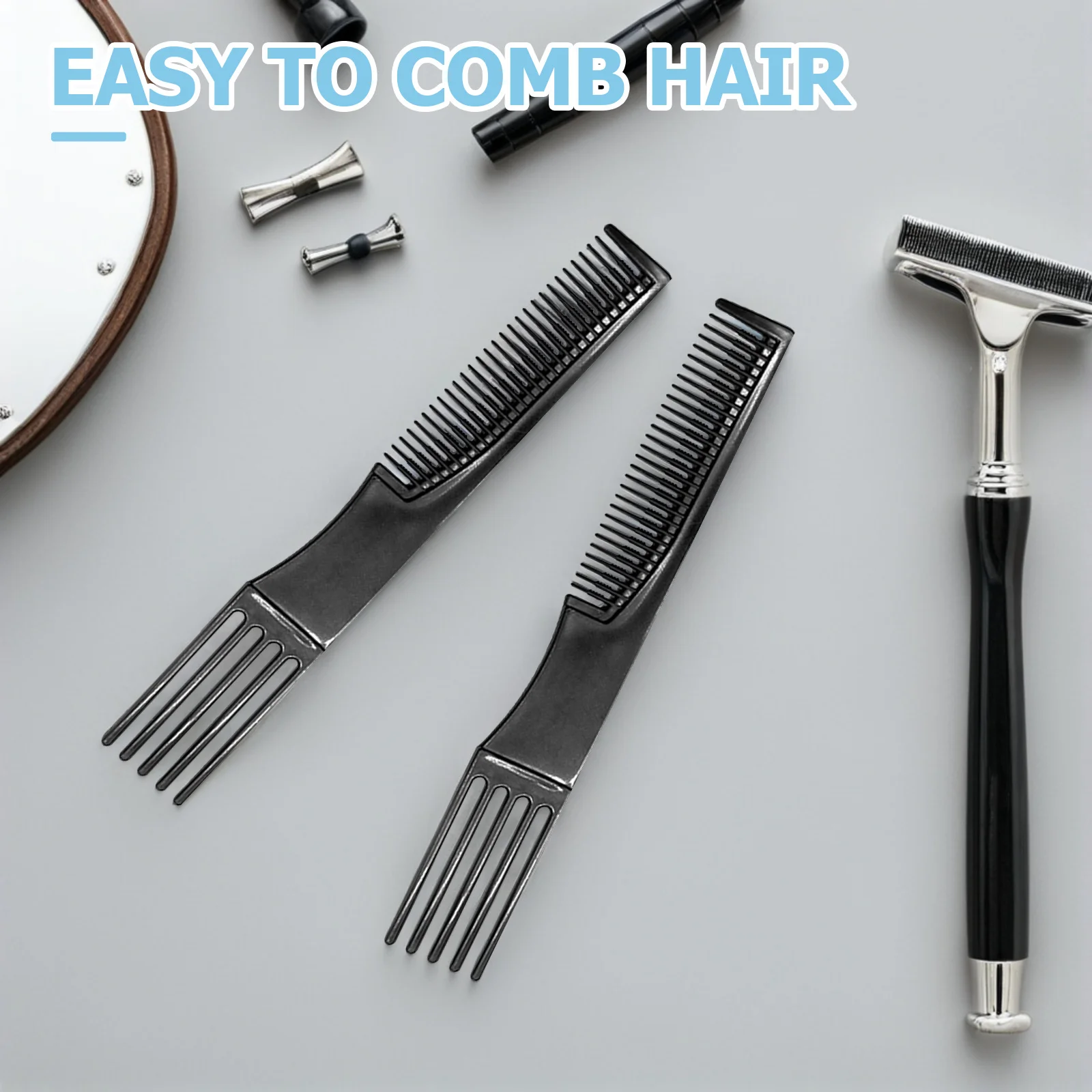 

10Pcs Hair Comb Multifunctional Anti-Static Plastic Long Tooth Styling Tool for Men Women Professional Hairdresser