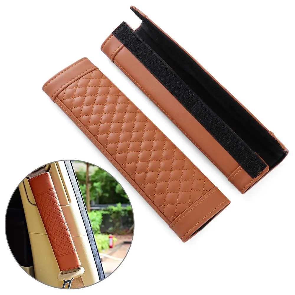 2 pezzi Imbracatura morbida Cuscino Cuscino Copri cintura di sicurezza Copertura protettiva Guaina per spalla per auto