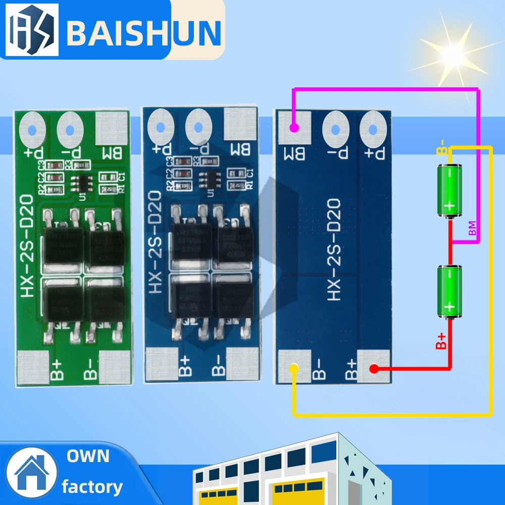1-20Pcs 2S 7.4V 186…