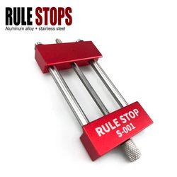 Convenient Rule Stop Woodworking Tools Steel Ruler Positioning Block Carpenter Scriber Gauge Marking Tool