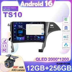 Android 16 For Toyota Prius 3 XW30 2009 - 2015 Right Hand Driver Car Radio Screen Multimedia Player Navigation GPS 2din DVD 5G