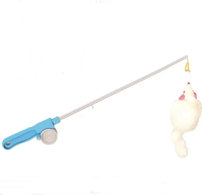 6951-ML High End Design Durable Plastic Interactive Toys Kitty Cat Fishing Rod And Reels With Mouse