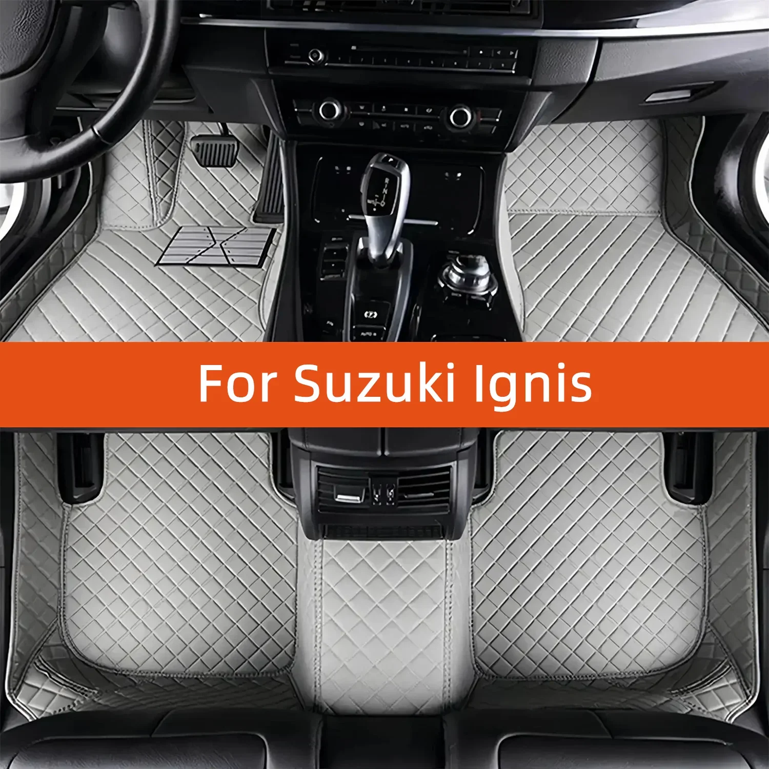 Custom Leather Car Floor Mat For Suzuki Ignis 2020 2021 2022 2023 2024 2025 2026 2027 2028 Car Mat Interior