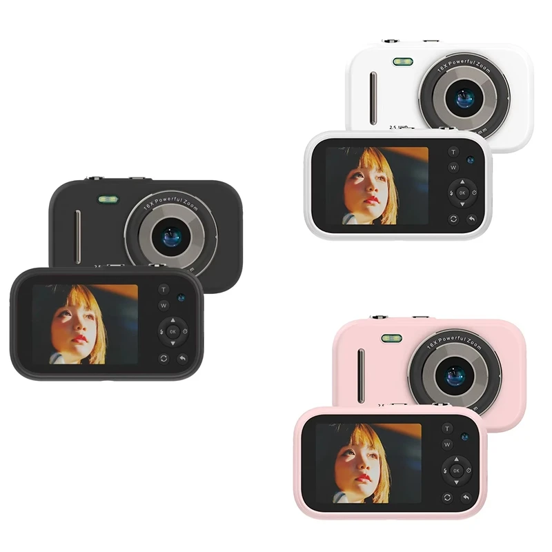 Meilleures offres nouveau H17 appareil Photo numérique pour enfants caméscope 1080P 48MP 16X Zoom numérique Autofocus photographie vidéo Photo enfants Cam