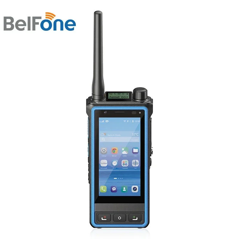 

New Release BelFone VHF UHF Hybrid Dual PTT Mode Android DMR PoC 4G Multimode Radio BF-SCP860 With GPS WIFI IP68 Private Network