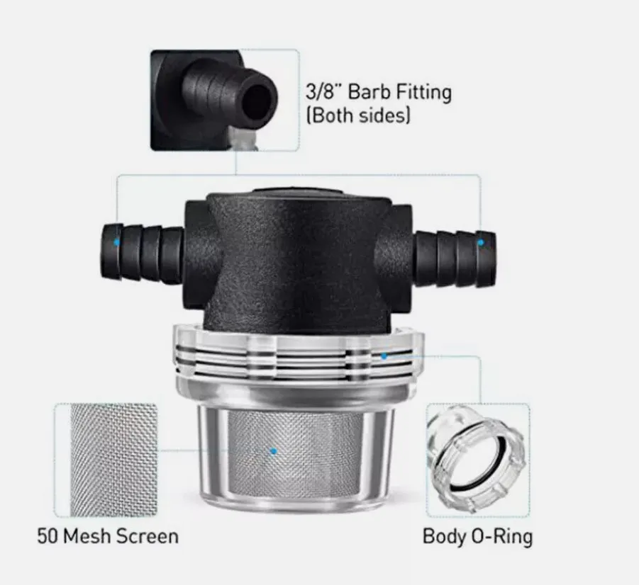 Waterpomp Zeef Filter In-Line Zeef Waterpomp Gaas Filter Sediment En Onzuiverheden Zuivering In Waterleidingen