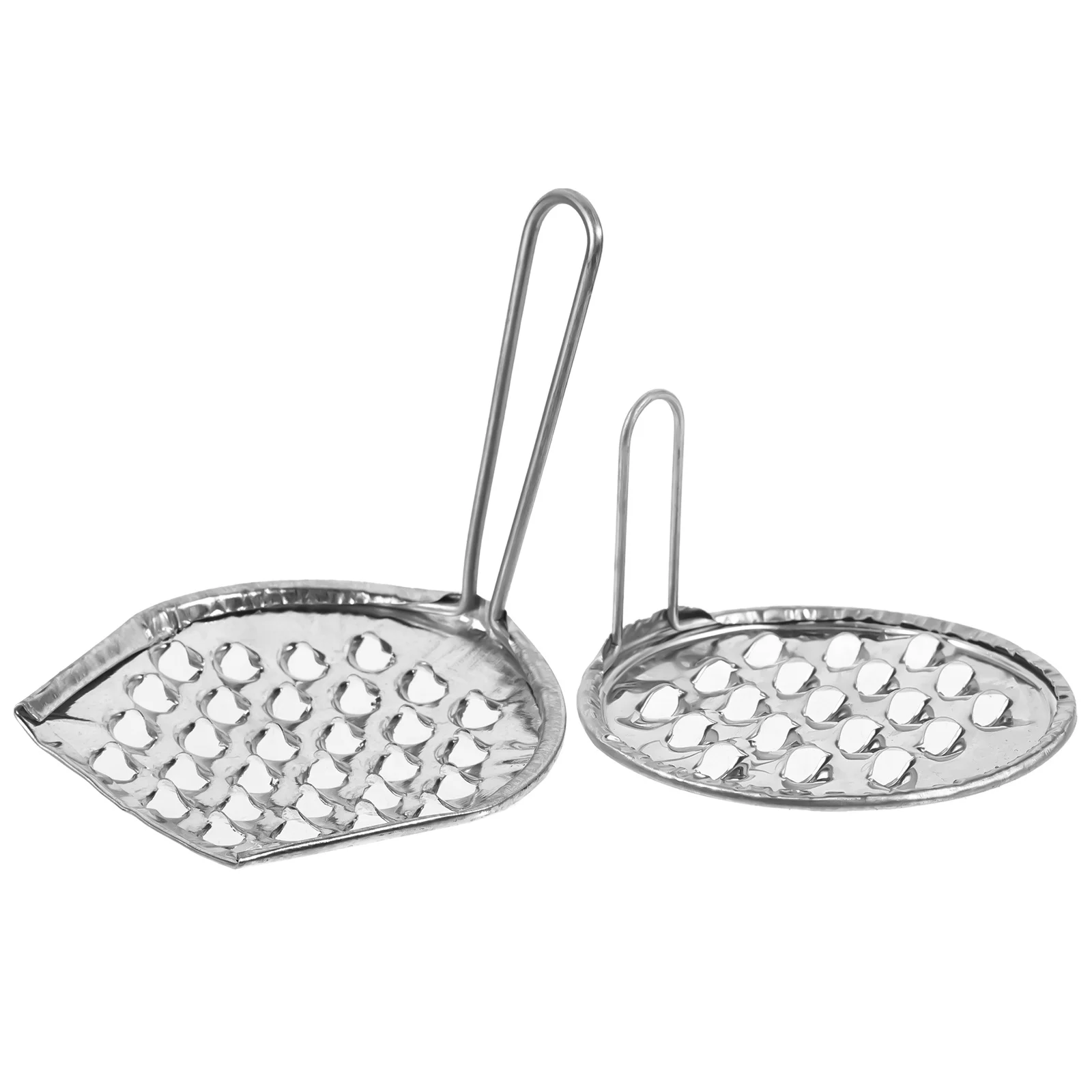 2pcs Stainless Steel Jelly Scrapers For Bean Jelly Making Reusable Cold Noodle Scraper Kitchen Food Scraping Tool Multipurpose