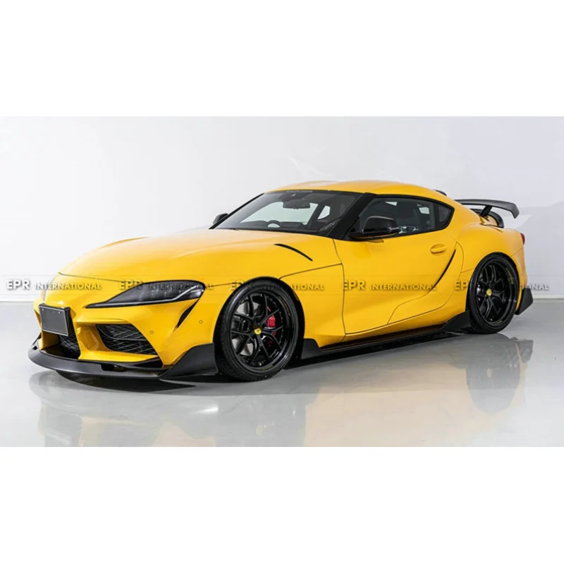 

Мастерня мудрости, совместимая с Toyota A90 Speed Supra, детали для модификации из углеродного волокна, юбка, небольшой объемный стиль AGN, сторона