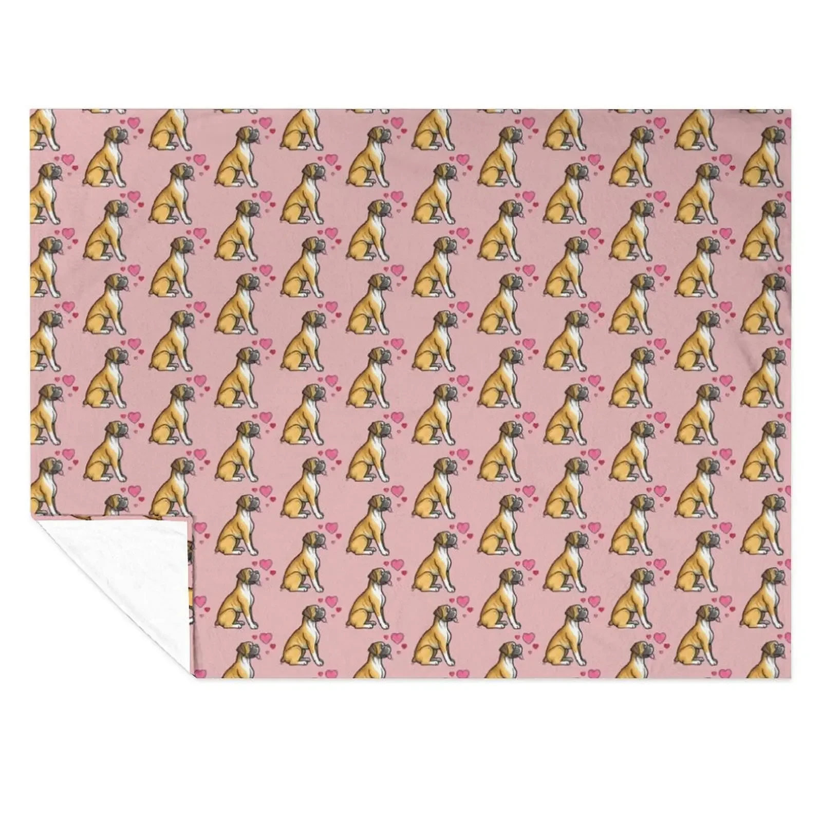 

Boxer dog love Throw Blanket Bed Camping Blankets For Bed Luxury Designer Blankets