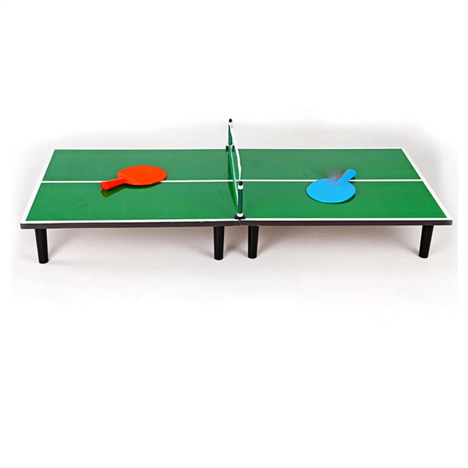 

Mini Ping Pong Table Table Tennis Game, Birthday Gift Compact, with 2 Paddles for Children Indoor, Outdoor
