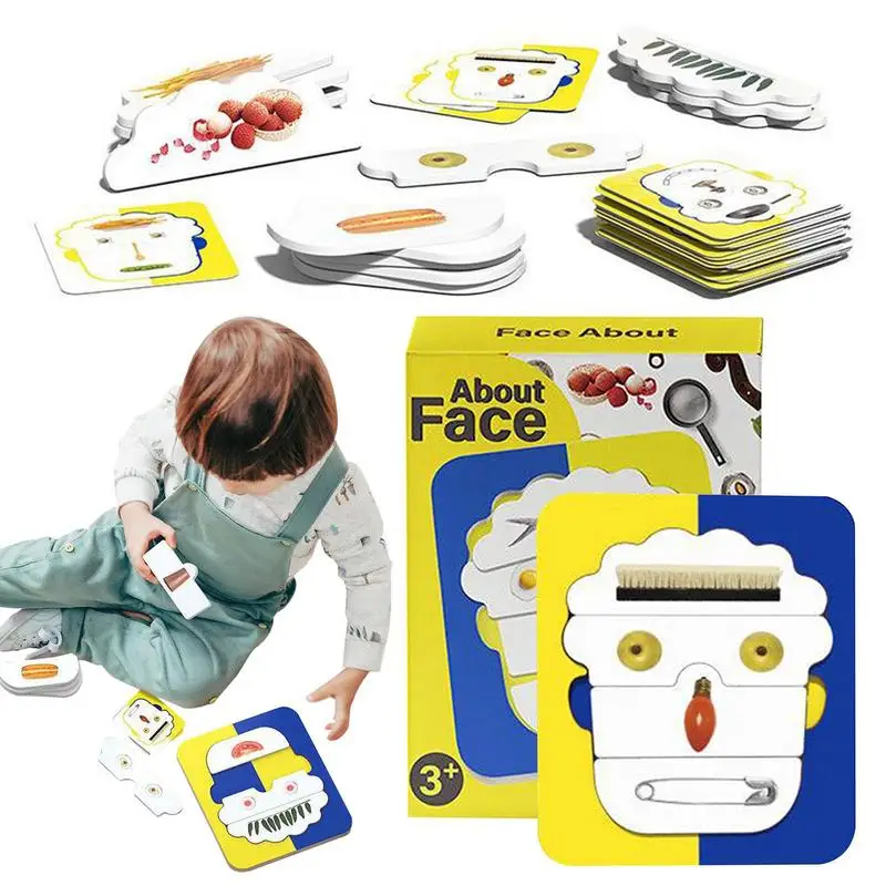 

Face Changing Puzzle Wooden Puzzle Educational Toys For Toddlers Custom Early Learning Gifts For Kids Baby