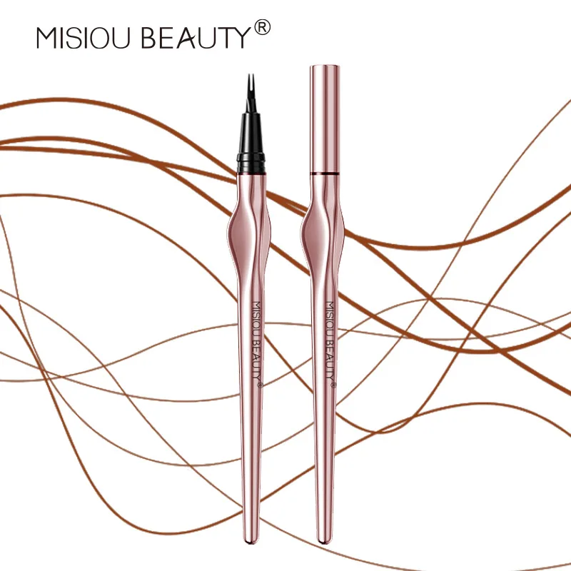 กันน้ํา Micro-Fork Eyebrow ปากกา 0.3mm Dual PRONG TIP 24H TATTOO-เช่นคราบ Smudge PROOF & น้ํามันสําหรับผมจังหวะคิ้ว