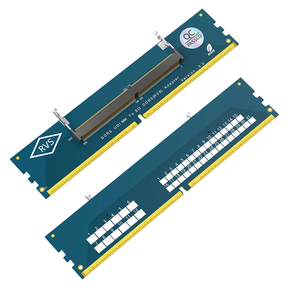 Adattatore Tester DDR5 Per Laptop – Convertitore Da UDIMM Desktop A SODIMM Notebook, Scheda In PCB Per Test Di Memoria E Diagnostica