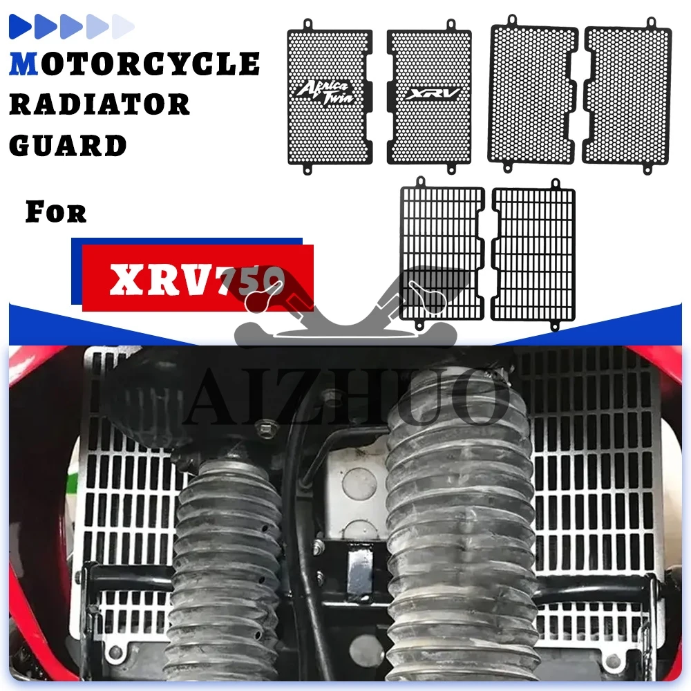 For HONDA XRV750L AFRICA TWIN 750 1990-2002 Parts Radiator Guard Grille Cover Motorcycle XRV 750L 650 XRV650 AFRICATWIN1988 1989