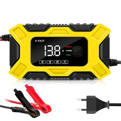 Auto-acculader 12V Intelligente pulsreparatie LCD-scherm Auto-accu Motoraccu Opladen van de batterij Reparatielader