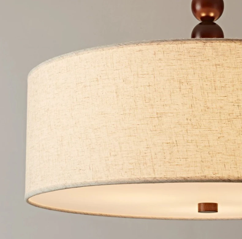 French Fabric Bedroom Dining Room Chandelier Retro