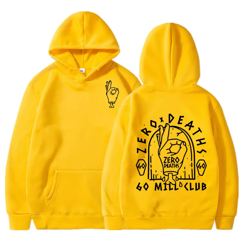 PewDiePie Zero śmierci męska bluza z kapturem dorywczo luźne Unisex nowe mody bluzy z kapturem sweter Oversize topy Streetwear bluzy