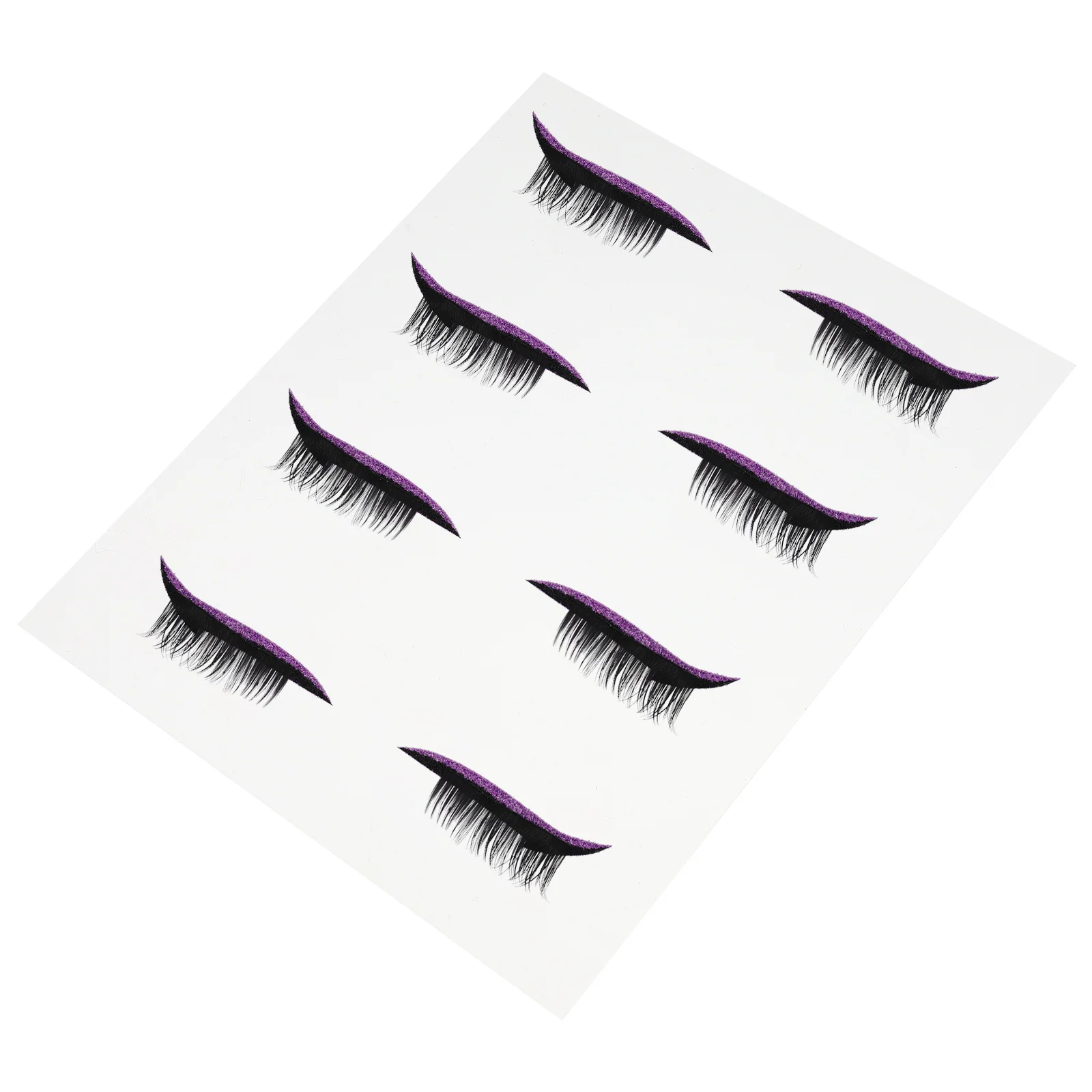 

4 Pairs False Eyelashes Waterproof Eyeliner Sticker Daily Makeup Plastic Strip Easy Application Self Adhesive Eye Line Tape