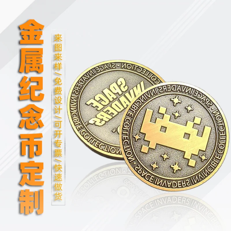 

Customized. Metal Commemorative Coin Supply Anniversary Bank Vintage Zinc Alloy Coin Wh
