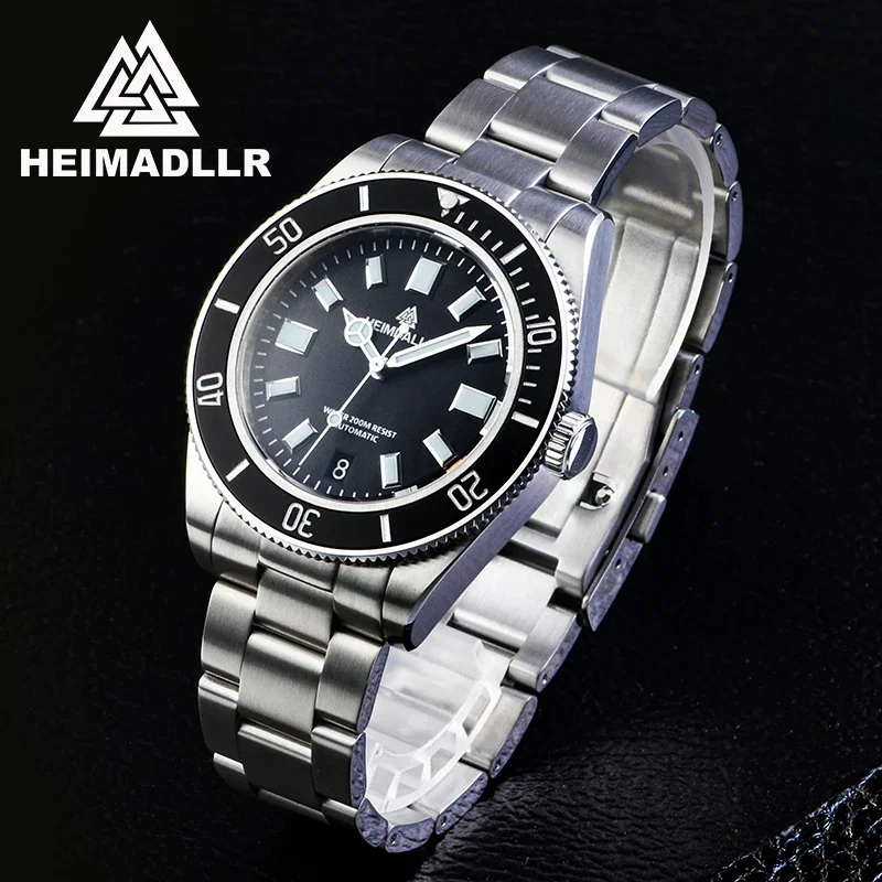 HEIMDALLR Men's Watch Mechanical Wristwatch BGW-9 Super Luminous Sapphire 316L Fine Steel Waterproof 20Bar Original Mens Watch