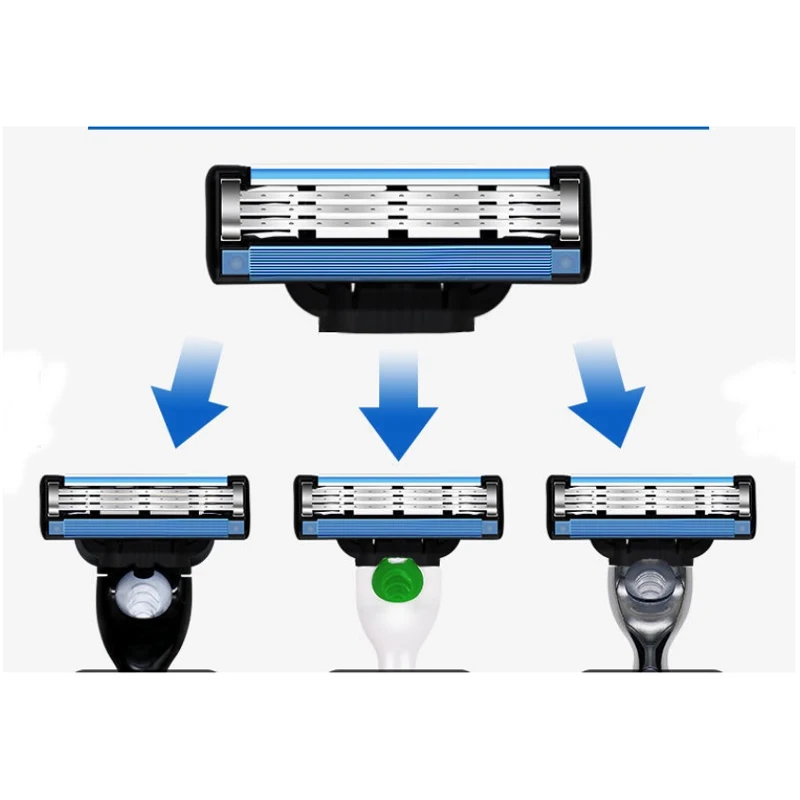 Gillette MACH 3 Men\'s Razor 3 layers Blades Fast Smooth Shaving Manual Shaver for Man Face Beard Cutting Razor