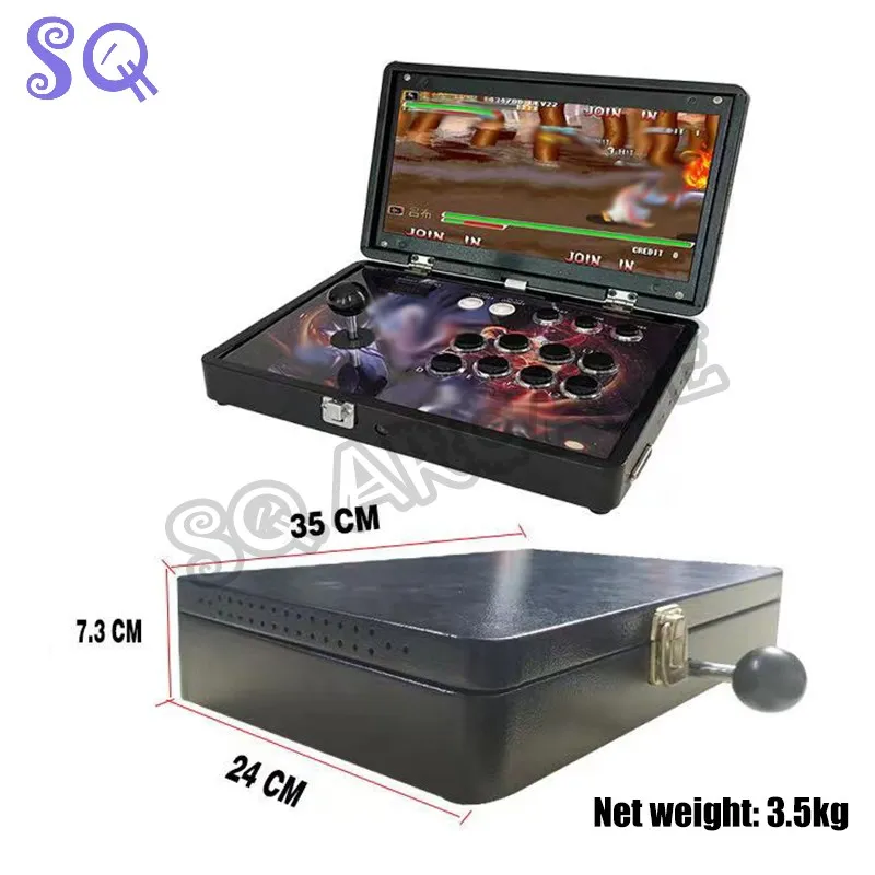 

14 Inch Portable Pandora Saga dx 5000 in 1 10600 in 1 Arcade Video Game Console Retro Fighting Machine HDMI VGA Output