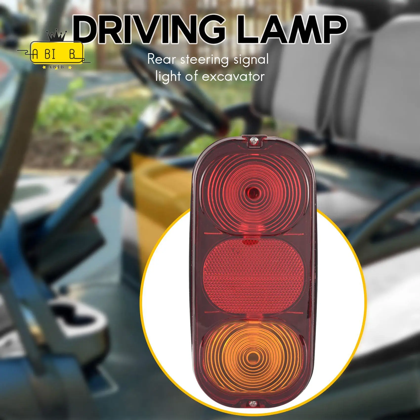 ABIB -Excavator Rear Turn Signal Lamp Rear Brake Tail Lamp For JCB 2CX 3CX 4CX Project 12 & 21