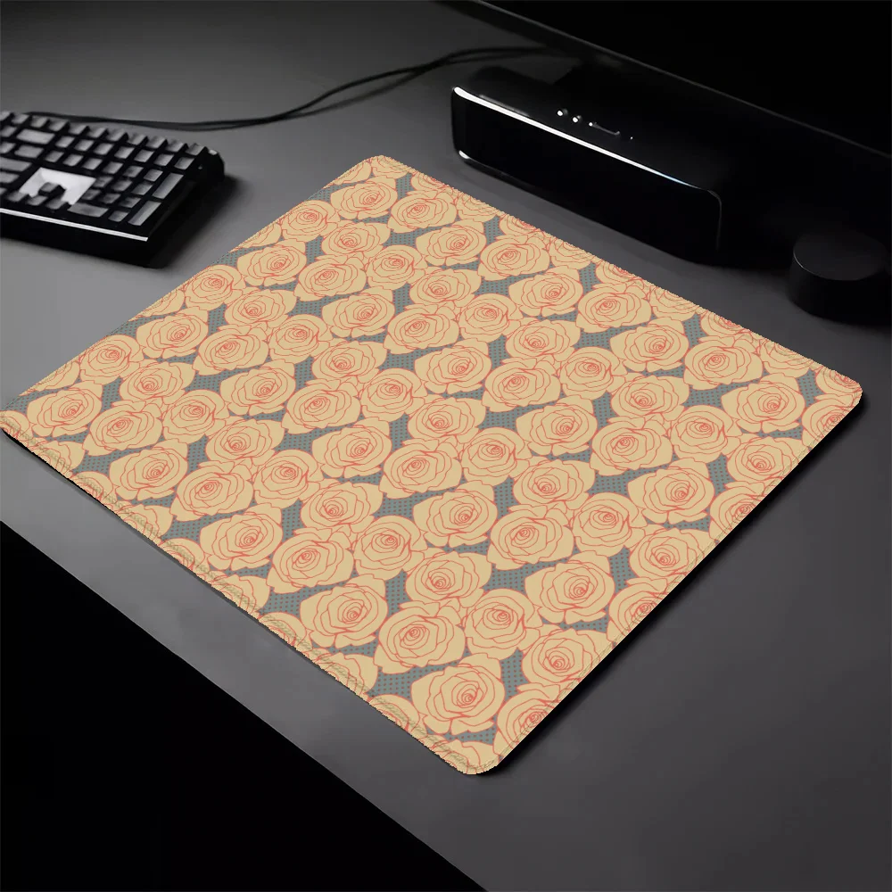 Desk Pad Mouse Small Flower Pc Gaming Accessories Pad on the Table Computer Mat Mousepad Gamer Mausepad Deskmat Mats Keyboard