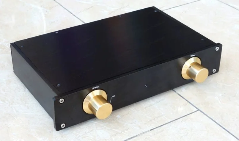 Preamp Amplifier Chassis MBL6010 Preamplifier Anodized Aluminum Case DIY Power Box Headphone Amp PSU Dual Channel