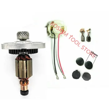 Brush holder + cover + cover + brushes + armature MAKITA CB430 BGA450 BGA452 DGA452 DGA452RMJ DGA452SFE DGA452FE3 DGA452RFE
