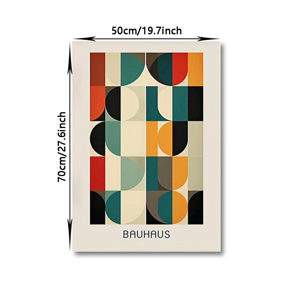 باوهاوس الحد الأدنى قماش جدار الفن طباعة المشارك خمر مجردة اللوحة الزخرفية الحديثة غرفة المعيشة المنزلي ديكور هدية غير المؤطرة #6