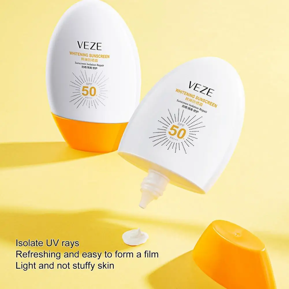 Non-irritating Sunscreen Cream Health Care Isolation Sunscreen Moisturizing Easy to Absorb Face Whitening Isolation Cream