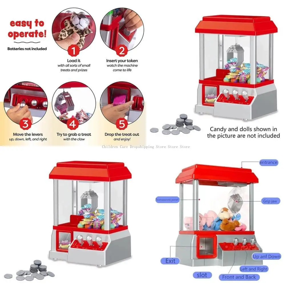 

Электронная аркадная машина с когтями, игрушечная машина с регулируемыми звуками, музыкой